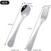 Phiezc 6-Piece Children's Cutlery Set - 18/10 Stainless Steel Soup Spoons & Dessert Forks - Bear Pattern - Perfect Baby Fork & Spoon Set - 16.5cm - Buy Online on GoSupps.com