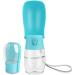 Portable Dog Water Bottle with Carbon Filter | Leak-Proof Travel Dispenser for Hiking and Walking | 10 oz Blue/Pink - Buy Online on GoSupps.com
