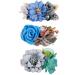 Hcliptie Large Flower Hair Clips for Babies & Girls | Crocodile Accessories in Pink & Blue | Perfect Gift Box for Toddlers & Teenagers - 6x7.6 cm - Buy Online on GoSupps.com