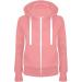 oelaio 2023 Women Casual Long Sleeve Hoodies Full Zipper Drawstring Sweatshirt Lightweight Thin Zip Fall Basic Jacket Tops Pink Large - Buy Online on GoSupps.com
