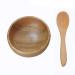 1Set Eco Bamboo Mask Mixing Bowl and Spoon Facial Skin Care DIY Facemask Cosmetic Beauty Tool for Lady Women Girls