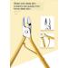 Nail set professional Pedicure Kit nail clipper Kit - 18 nail care tools nail beauty kit (yellow) - Buy Online on GoSupps.com