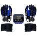 Rehabilitation Robot Gloves Finger Training Gloves Stroke Hemiplegia Rehabilitation Training Equipment Finger Training Rehab Orthotics Long-Term Relief Finger Cramps X-Large blue