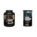 Animal Whey Isolate Protein Powder with Digestive Enzymes Omega Essential Fatty Acid Supplement with 10 Omega Sources - Vanilla Whey Protein & Fish Flaxseed & Salmon Oils