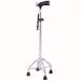 Aluminum Alloy Old Man Crutches LED Lamp Four Feet Multi-Purpose Elderly Crutches Ergonomic Cane Non-Slip Forearm Crutches Metal Cane Adjustable Walker Everything is fine