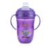 Nuby 2 Pack 9oz BPA-Free 360 2 Handle Cup - Pink Flower & Purple Owl Design - Buy Online on GoSupps.com