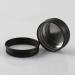 Zeoabsy 10pcs 15ml Matt Black Aluminum Jars Empty Round Doses with Screw Lid for Cosmetics Candles & Ointments + 5 Spatulas & 1 Label - Buy Online on GoSupps.com