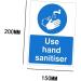 Healifty 5pcs Pinup Stickers Hand Washing Sign Decal Wash Your Hands Sign Use Hand Sanitiser Sign Pvc Safety Warning Decals Hand Sanitiser Decals The Sign Handwashing Fluid Applique Sink 20X15X1cm As Shown 5pcs - Buy Online on GoSupps.com