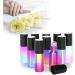 ImiroTree 10 Pack 5ml Essential Oils Glass Roller Bottles - Refillable Color Gradient Bottles with Black Caps - Ideal for Essential Oils & DIY Blends - Buy Online on GoSupps.com