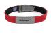 "ALZHEIMER'S" Sport/Slim Reversible Medical Alert ID Bracelet for Men and Women Black / Red