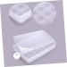 Zerodeko Covered Egg Holder 24 Egg Storage Container Fridge Containers Egg Rack for Refrigerator Egg Holder Tray Food re-usable - Buy Online on GoSupps.com