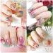 14 Sheets Gradient Nail Polish Stickers - Multicolor Flower Series | Self-Adhesive Design Decal Strips with Nail File | Manicure Decoration Kit for Women & Girls - Buy Online on GoSupps.com