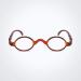 Shop GEMSeven Vintage Small Round Frame Reading Glasses - Coffee +2.5 | Stylish & Comfortable International Shipping - Buy Online on GoSupps.com
