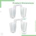 Deskium 2 Pcs Clear Silicone Nose Retainer Rhinoplasty Post-Op Support For Men Nasal Splint Fixator Size 8 & 9 - Buy Online on GoSupps.com