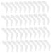 Lurrose 20 pairs of glasses leg sleeves Temple holder glasses anti-holder slide protection for glasses behind a sunglasses slip brilliant temple tips white slipproof child glasses band white 4.2x2.3cm