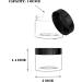 1 oz Clear Plastic Pot Jars with Black Lids - 20 Pcs for Cosmetic Lotion, Cream, Eye Shadow - Buy Online on GoSupps.com