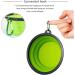 Kiuiom Silicone Travel Dog Bowls - Foldable Leak-Proof Portable 350ml Feeding Set with Lid & Carabiner (2pcs) - Ideal for Travel & Outdoor Adventures - Buy Online on GoSupps.com