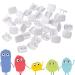 North States Toddleroo Plug Protectors (36-Pack Soft White) - Babyproof Two and Three Pronged Outlets in Seconds - Buy Online on GoSupps.com