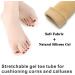 Pack of 3 Eagles Gel Open Toe Tubes - Silicone Lined Toe Sleeves for Bunion Hammer Toe Callus Corn Blister - Soft Fabric Protectors - Large Size - Buy Online on GoSupps.com