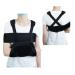 Kids Arm Sling For Shoulder Injury Elbow Surgery Support Brace Immobilizer Child Adjustable Medical Rotator Cuff Injury Mesh Sling (Black Medium)