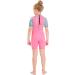Wetsuit Kids Shorty 2.5MM Neoprene Thermal Diving Swimsuit for Boys and Girls - UV Protection Rash Guard for Youth - Pink Large - Buy Online on GoSupps.com