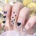Art Decorations DIY Salon Nail Supplies Peach Heart Design Cloud Nail Art Sticker Heart Nail Sticker 5D Nail Sticker Nails Sticker for Summer - Buy Online on GoSupps.com