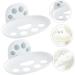 Ciieeo 2 Pcs Box Soap Box Plastic Soap Draining Dish Hygiene Bar Soap Holder Bath Soap Holder Storage Rack Shower Soap Holder Cat Soap Holder Decor Sponge Holder No Punching White - Buy Online on GoSupps.com