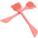4pcs Facial Face Scrubber Long Cleansing Orange for Tool Skin Multifunction Mini Handle Spatula Curved Clean Makeup Nose Cosmetic Lip Cleaning Silicone Applicator Brush Ladies Orange 18x5cmx2pcs - Buy Online on GoSupps.com