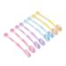Tongue brush tongue brush tongue brush flexible long handle prevents vomiting tongue cleaners for adults and children oral care 8 pieces