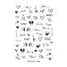 Nails Sliders Nail Art Girls Cartoon Plant Color Nail Art Stickers 3D Decals Letter(2) Style2