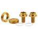 Wanyifa Titanium M8x15mm Bicycle Crank Arm Fixing Bolt with Cap for Square Taper Bottom Bracket Screws Pack of 2 Gold