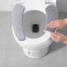 2 Pairs Plush Warm Toilet Seat Cover Mat Non Slip Soft Cushion - Grey - Buy Online on GoSupps.com