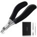 Toenail Clippers Heavy Duty Nail Clippers for Thick Toenails Large Ingrown Toe Nail Clippers-Long Handle Stainless Steel Sharp Ingrown Nail Clipper for Seniors-Black