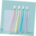 Minkissy Soft Cotton Toothbrush Set - 4 Pieces for Sensitive Gums | Travel-Friendly Body Care Fur Toothbrush - Buy Online on GoSupps.com