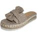 Sandals for women wide platform comfortable plateau sandals shoes summer beach travel slippers peep-toe sandals outdoor lipper (Khaki 40 EU) Khaki 38 EU
