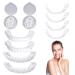 1 pairs of provisional dentures false teeth to put on cosmetic veneers teeth at the top and bottom fake braces they cover bad teeth for men women