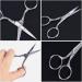 POPETPOP Stainless Steel Eyebrow Scissors Set - 6pcs Facial Hair Grooming Tools for Eyebrows Mustache & Nose Hair - Buy Online on GoSupps.com