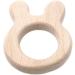 Wendysun 3pcs Cartoon Wood Teether - Natural Animal Rabbit Shape Baby Teething Toy - Buy Online on GoSupps.com