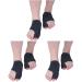 Healeved 3 pairs Big Orthopedic Bandages Toe Stretcher of Thumb Adult Fabrics Bunion Valgus Soft Straps Hallux Strip Corrector Separator and Black Correctors Turf For Brace Men Blackx3pcs Mx3pcs