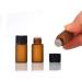 Enslz 50 Empty Amber Glass Bottles for Essential Oils - Refillable 3ml Brown & Transparent - Ideal for DIY & Travel - Buy Online on GoSupps.com