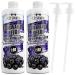 C.P.Sports Sugar-Free Beverage Syrup - Blackberry Vitamin Drink Concentrate (2L + 2 Pump Dispenser) | Ideal for Hydration & Sports Performance - Buy Online on GoSupps.com