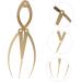 Hemoton 1pc Eyebrow Positioning Ruler Brow Mapping with Ruler Eyebrow Ruler Printable Appliance Gold Alloy 16.5x5.4cm Golden - Buy Online on GoSupps.com