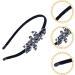 FRCOLOR Embellished Headband Crystal Rhinestones Fashion Headband Women Rhinestone Flower Headband Wedding Party Hair Hoop Band Hairband Headwear Flower Hair Accessories Color 4 - Buy Online on GoSupps.com