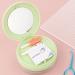 Verdant touch retainer case retainer storage box denture box leak-proof 3-layer multifunctional cleaning container for retainers portable light green