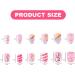 JOCXZI Kids Stick on False Nails - 2 Sets of Cartoon Printed Nails (48 pieces) - Buy Online on GoSupps.com