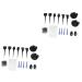 minkissy Hair Applicator Comb 2 Sets Home Hair Dye Tool Dye Mixing Bowl Hair Tint Bowl Hair Dyeing Brush Hair Dyeing Kit Highlight Hair Brush Balayage Brush s Hair Dye Bowl Household