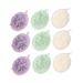 Housoutil 9pcs Loofa Bath Puff Sponge Shower Sponge Cleaner Bath Flower Bath Bubble Net Shower Scrubber Ball Shower Body Sponge Body Wash Sponge Long Handle Bath Ball Soft Gloves