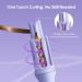 Faszin 32mm Hair Curler: 360 Rotating Automatic Curling Wand for Long Hair - 3-Speed Adjustable Temperature - Double Anti-Scald - Lavender Color - Buy Online on GoSupps.com