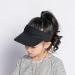 Kids Black Adjustable Visor Sun Hat | 6-12 Years | Athletic Sports Hat - Buy Online on GoSupps.com