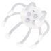 Professional Scalp Claw Massage Device - Relaxing Head Massager for Tiredness Relief | Portable Silicone Travel Health Care (White) - Buy Online on GoSupps.com